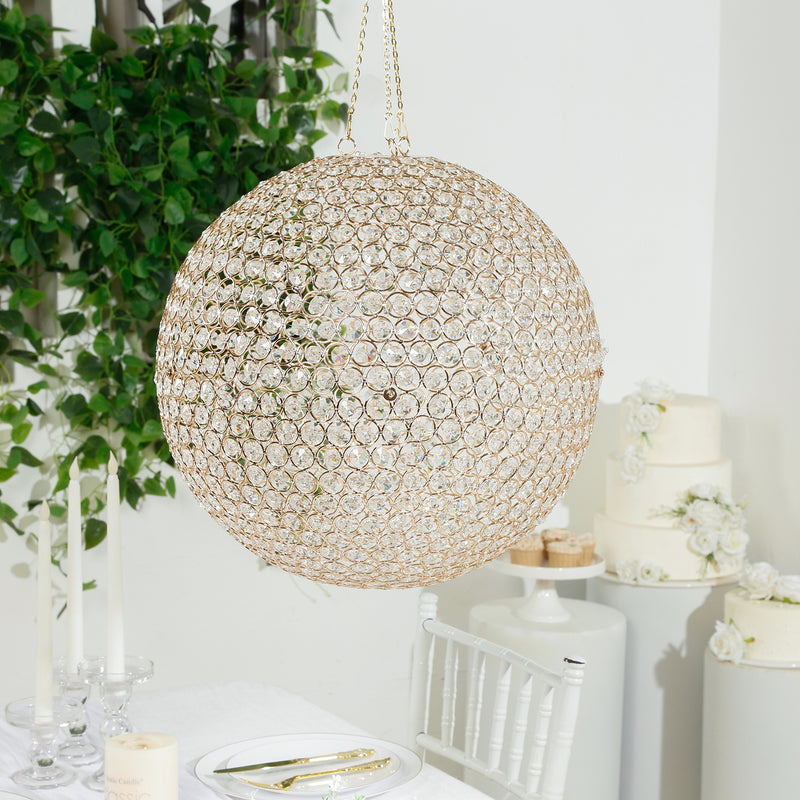 Crystal Globe Chandelier Pendant Light – 16