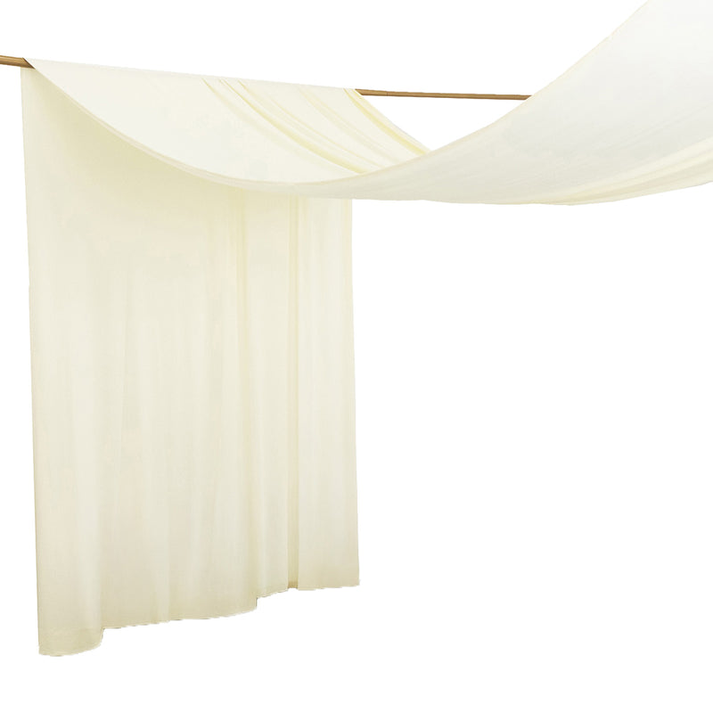 Spandex Ceiling Drape Panel – 5ft x 32ft Wrinkle-Free 4-Way Stretch Fabric, Extra-Long Curtain for Ceiling or Backdrop Décor
