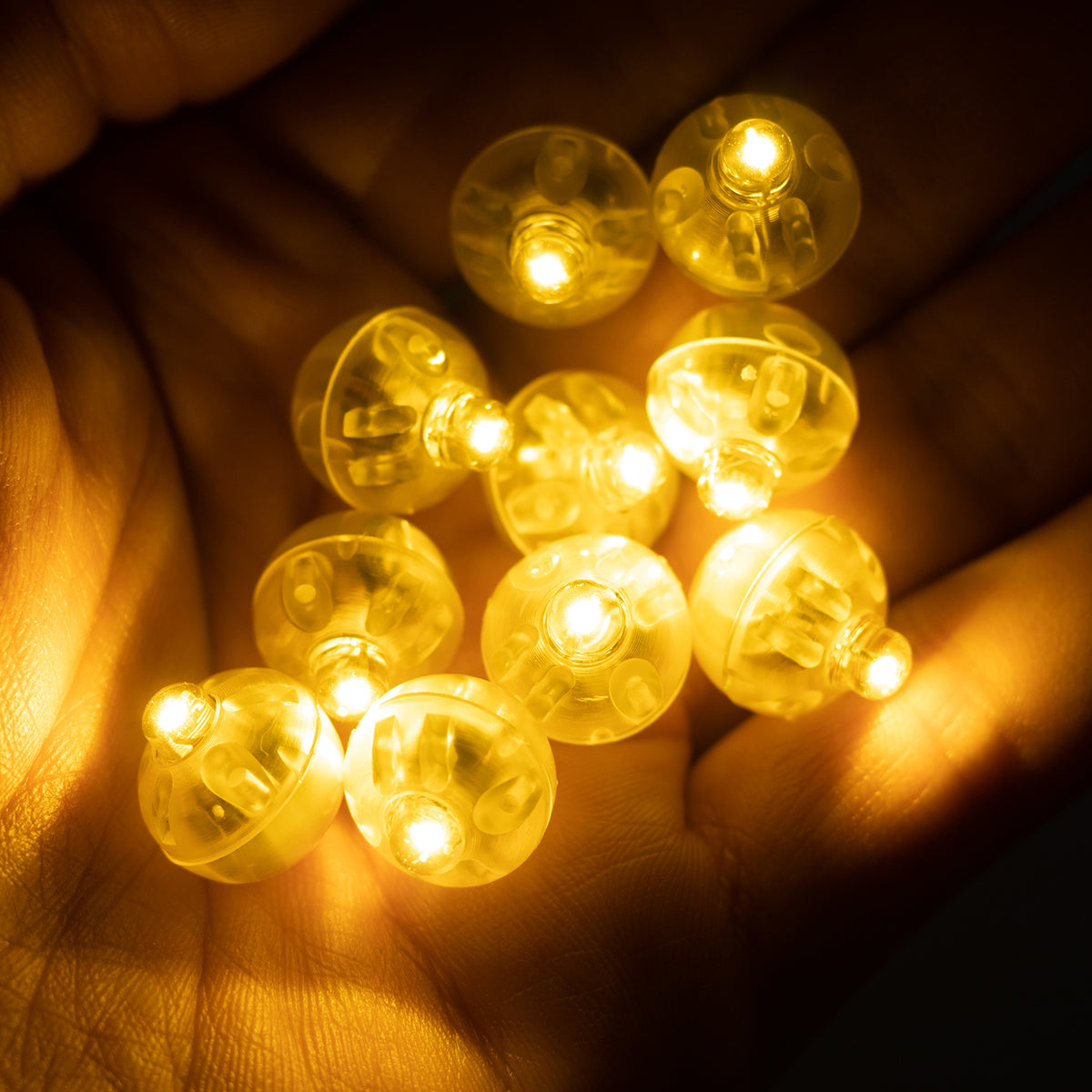 50 Pack Round LED Balloon Lights, Waterproof Battery Operated Mini 
