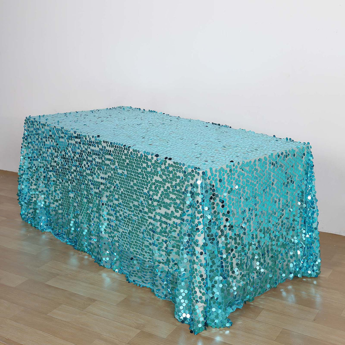 Seamless Big Payette Sequin Rectangle Tablecloth Premium - 90"X156 ...