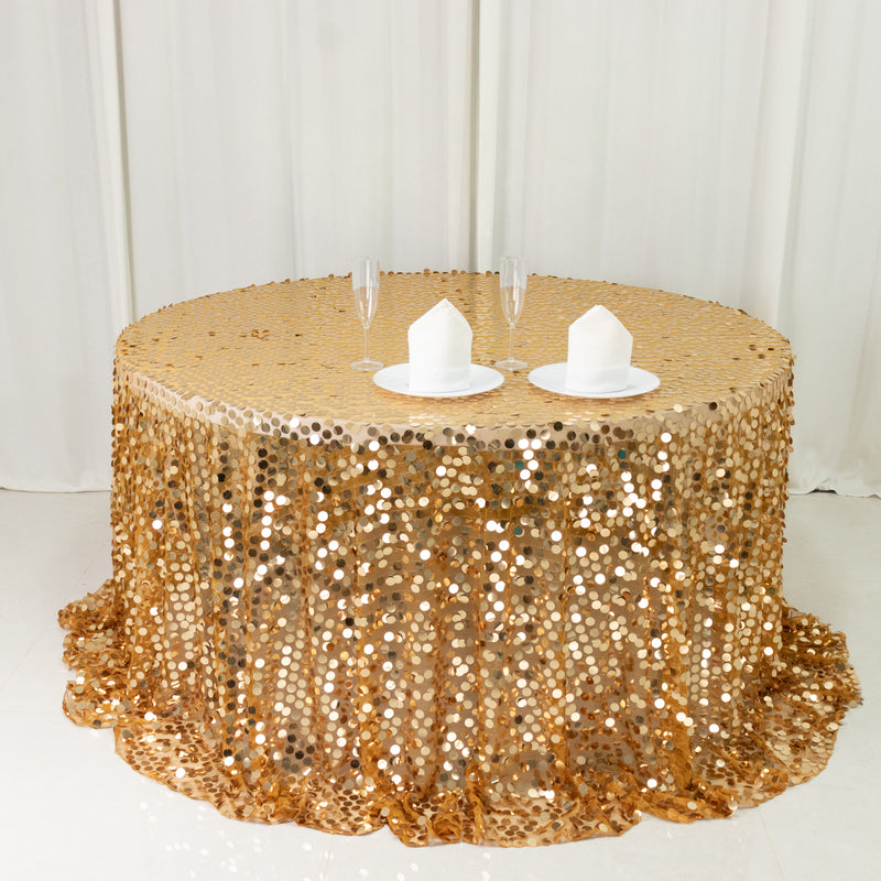 Sequin Round Tablecloth 132