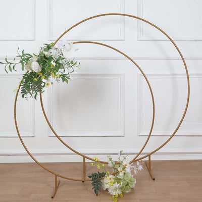 circle arch, round arch backdrop, gold circle arch, round metal arch, balloon garland backdrop#size_parent