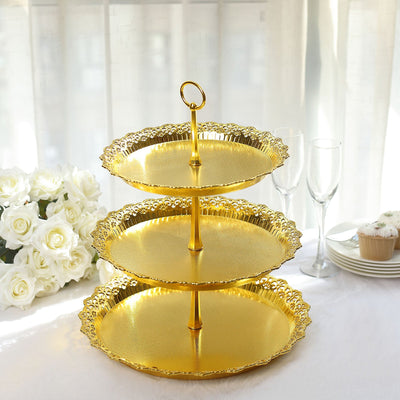 3 tier cupcake stand, plastic cupcake stand, gold dessert stand, cupcake display stand, cupcake tower stand#color_parent