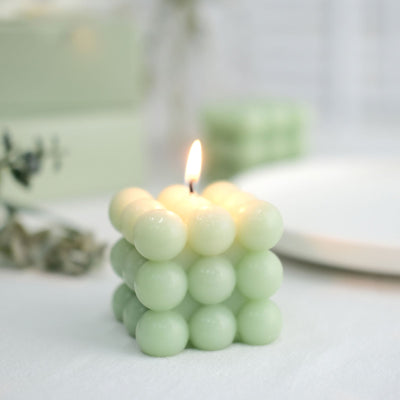 bubble candle, bubble cube candle, cube candle, unscented candles, candle decoration#color_parent