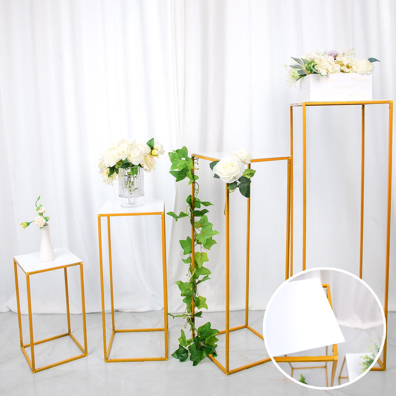 White Acrylic Square Plexiglass Sheets, 3mm Thick Top Plates With Protective Film