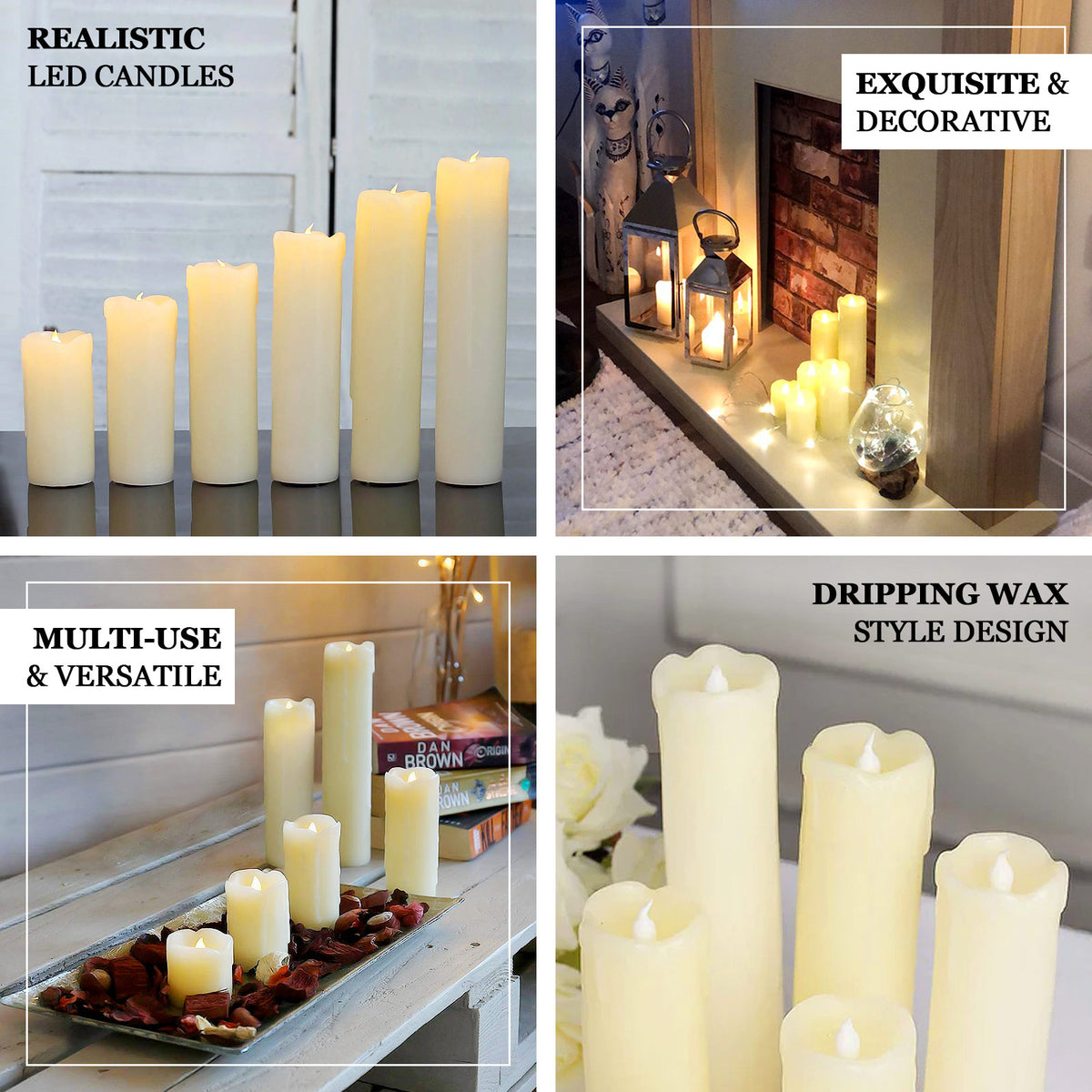 Realistic led candles on sale