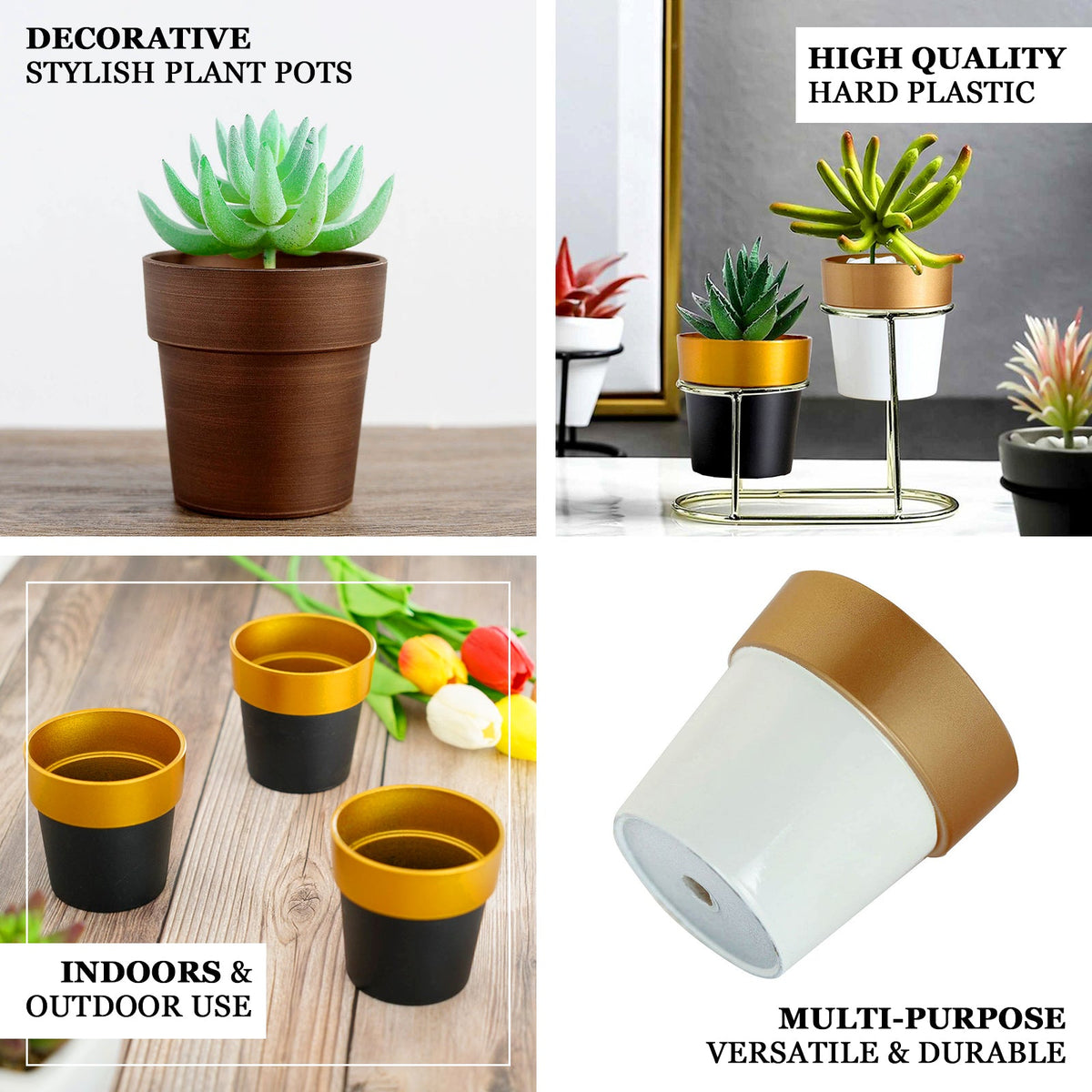 fashionable plant pots Small Flower Plant Pots, Indoor Decorative Planters – eHomemart