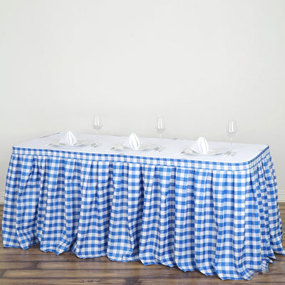 table skirt, pleated table skirt, table skirt velcro, table skirt linen, polyester table skirt#color_parent