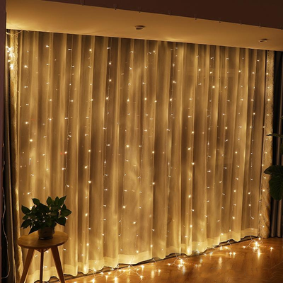 Curtain String Lights, Sheer Curtains With Led Lights, Led Curtain Lights, Fairy Light Curtain, Led Curtain String Lights#color_parent
