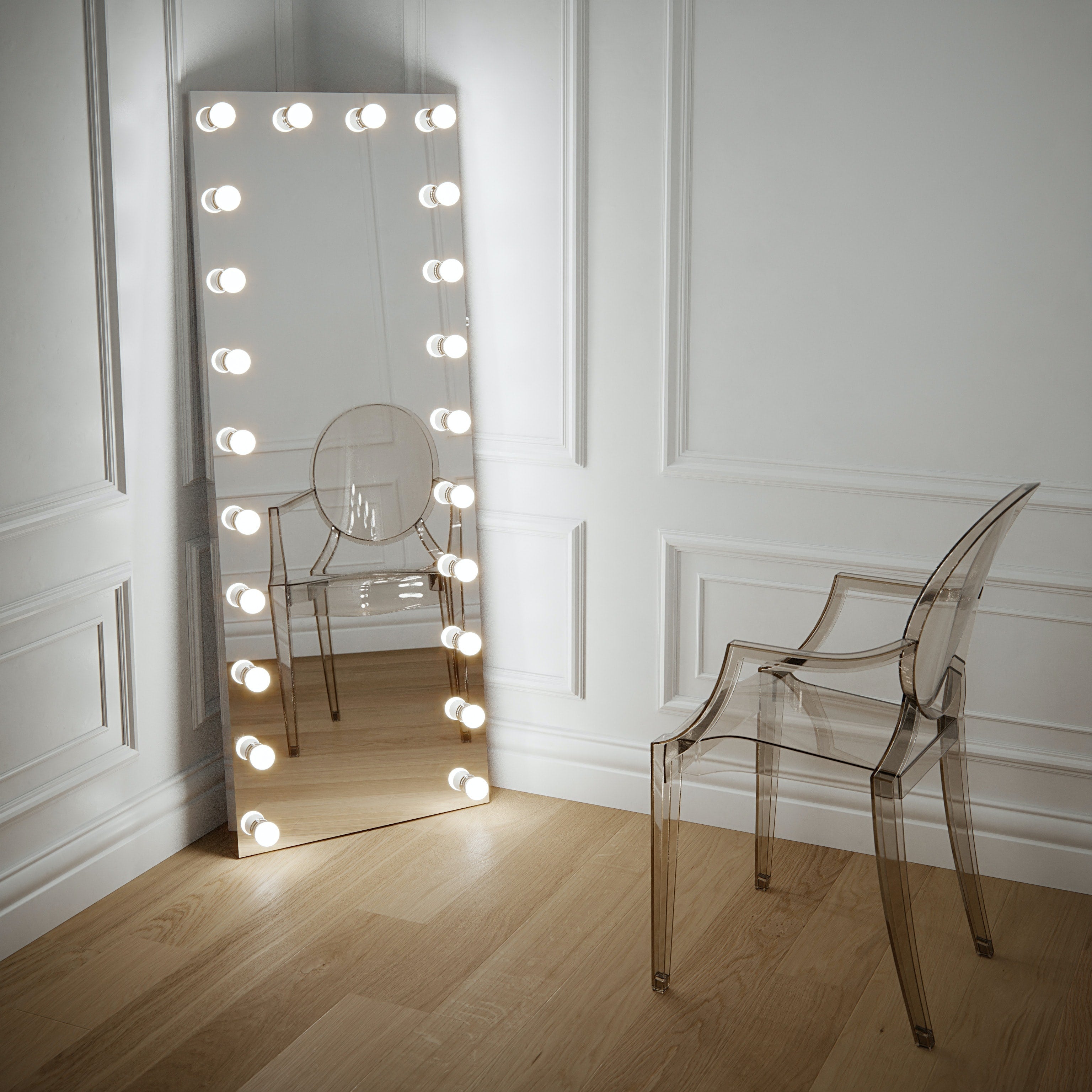 dressing table fairy lights HONEY JOY Makeup Vanity Set Vanity Table with Removable Mirror Dressing Styling Table White TOPB009277