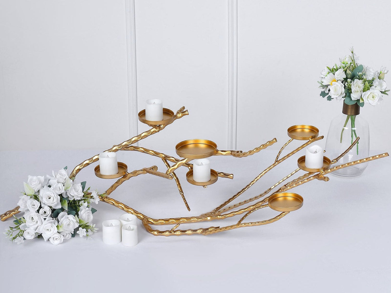 Candlelight, Candle Holder Centerpieces