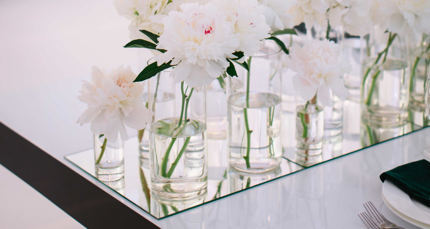 Mid Size Vases, Tall Vase Decor, Tall Centerpieces