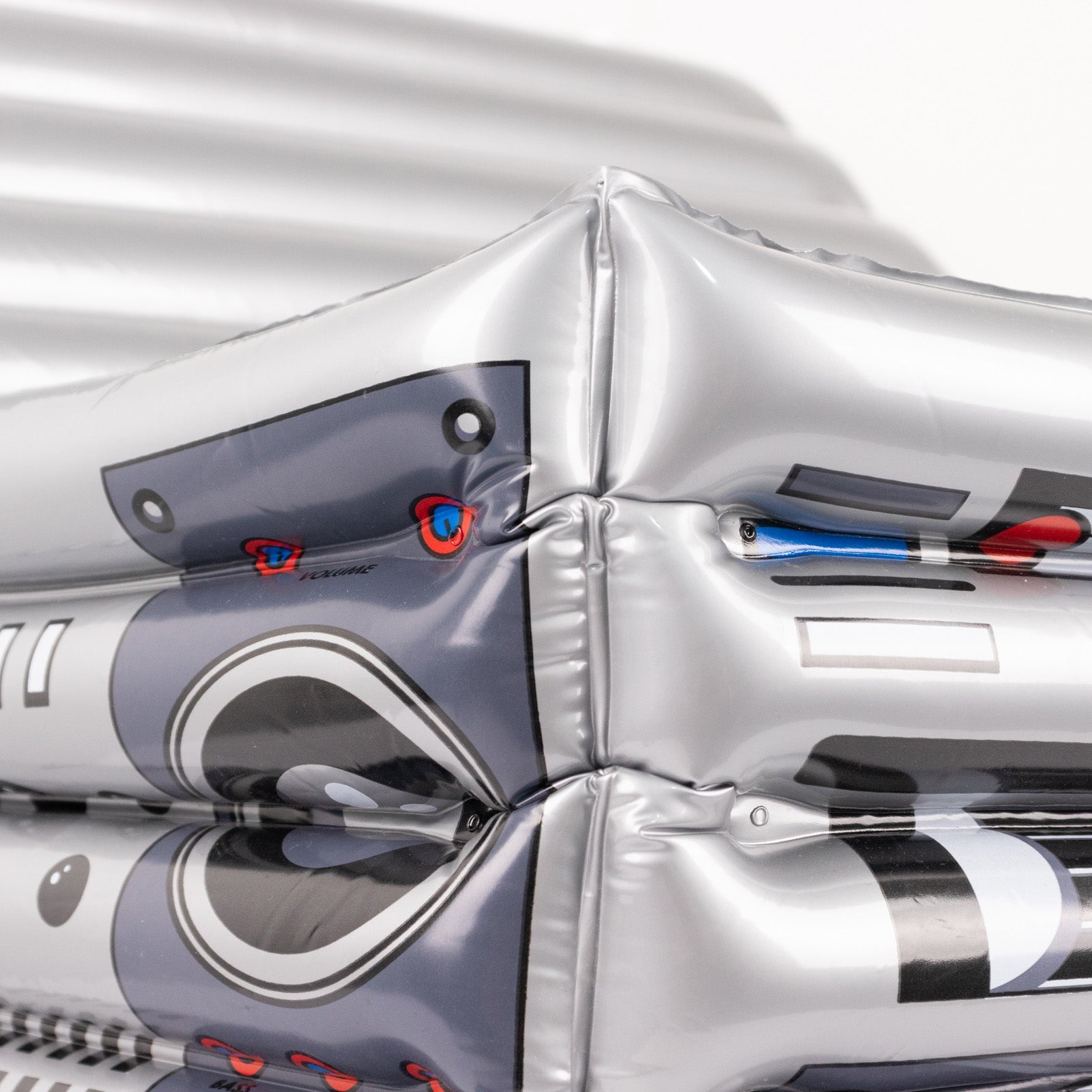 Silver Inflatable 80's Themed Boom Box Ice Beverage Cooler, Pool Party ...