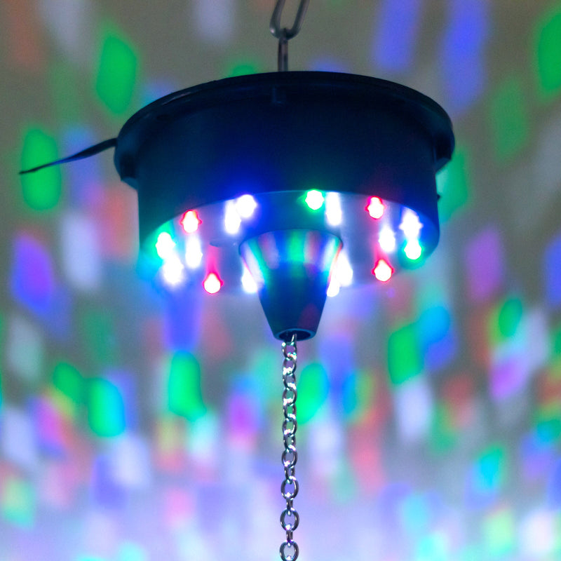 18 LED Light Rotating Heavy Duty Motor For Hanging Mirror Disco Ball, 5 RPM Battery Operated Motor With 8