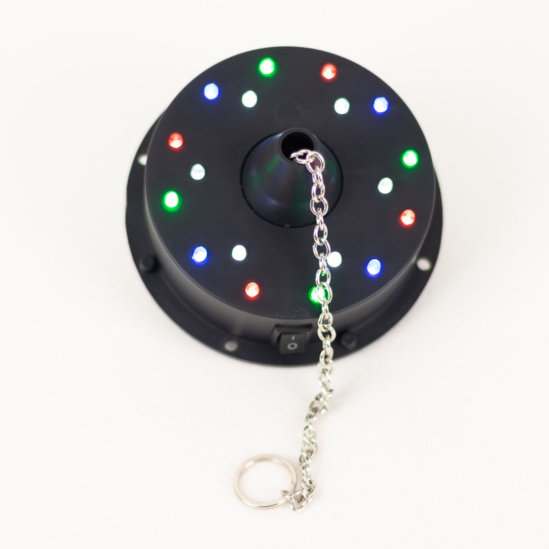 18 LED Light Rotating Heavy Duty Motor For Hanging Mirror Disco Ball 5 RPM Battery Operated Motor With 8 Hanging Chain eHomemart