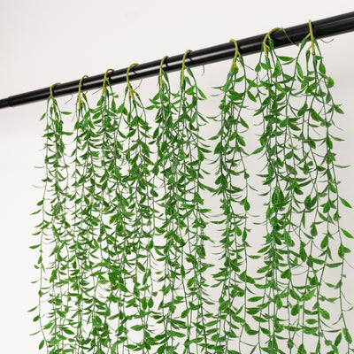 artificial weeping willow leaves, hanging vines, greenery
garland, faux hanging vines#color_parent