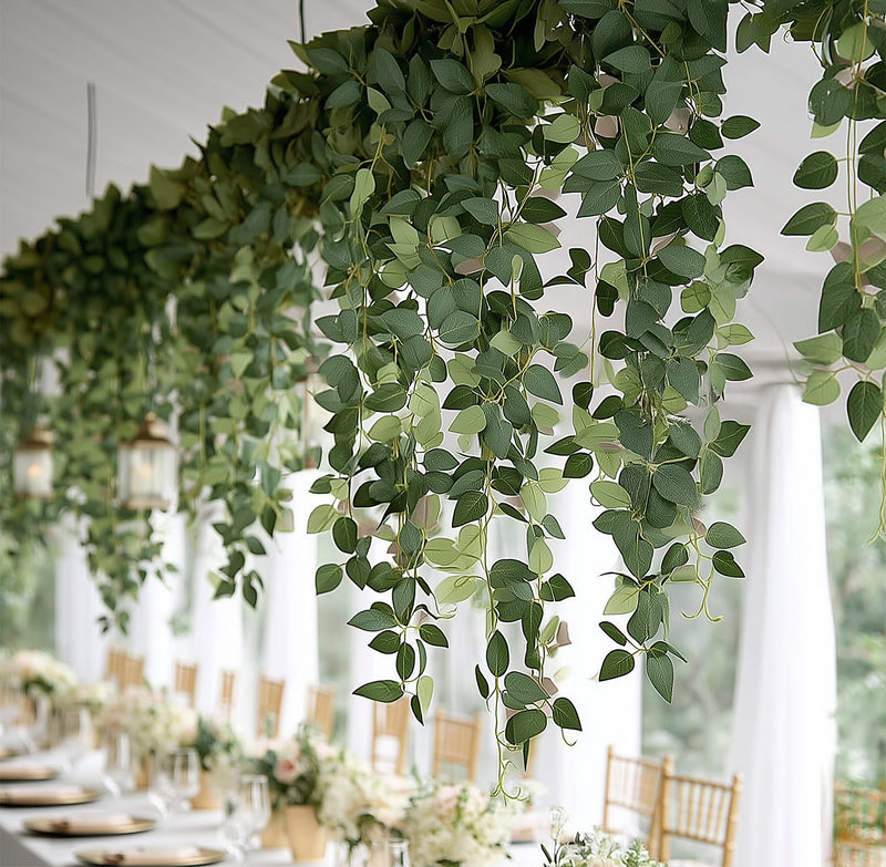 3-Pack Artificial Hanging Greenery Bushes – 40
