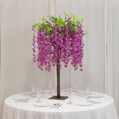 silk wisteria tree, wisteria tree, artificial flower tree, flower floor display, wisteria flower#color_parent