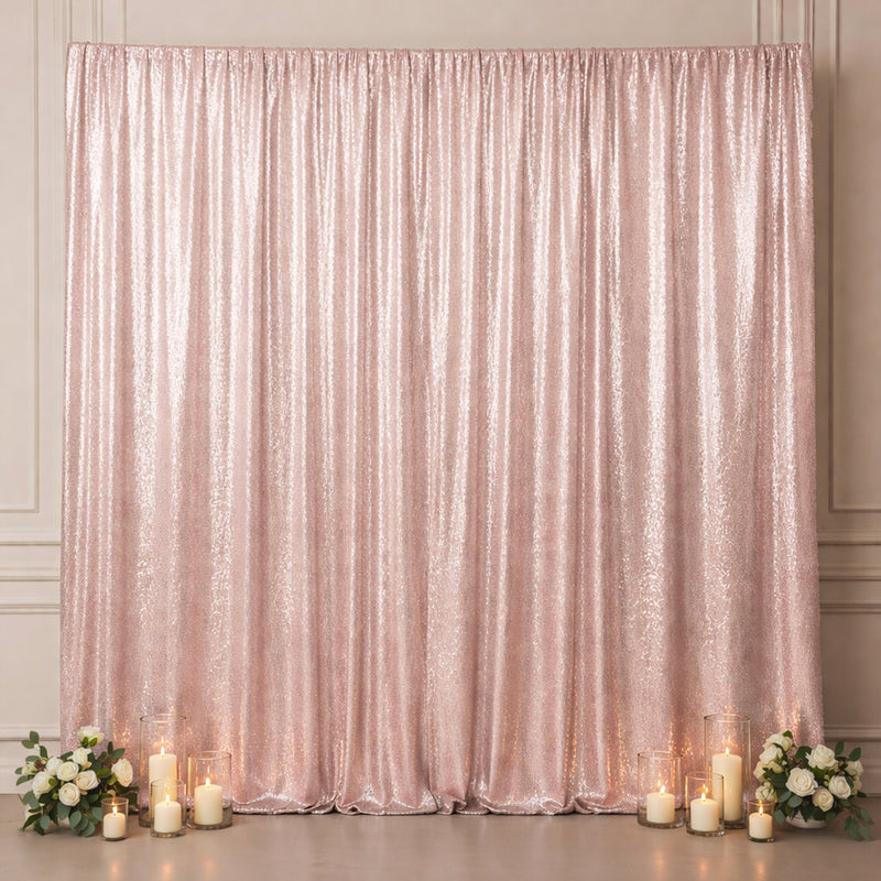 5ft x 12ft Sequin Backdrop Curtain with Rod Pocket – Shimmering Drape Panel for Photo Booths & Displays