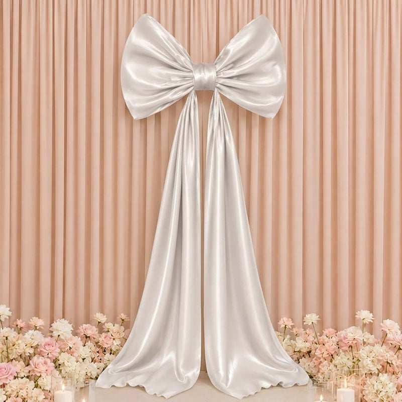 10ft Giant Satin Bow Backdrop Decor – Parties, Birthdays & Baby Showers