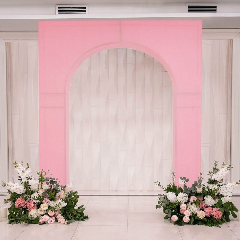 Spandex Arch Cover for Arc de Triomphe Stand, Stretch Fitted Floral Balloon Frame Backdrop Stand Cover - 7ft