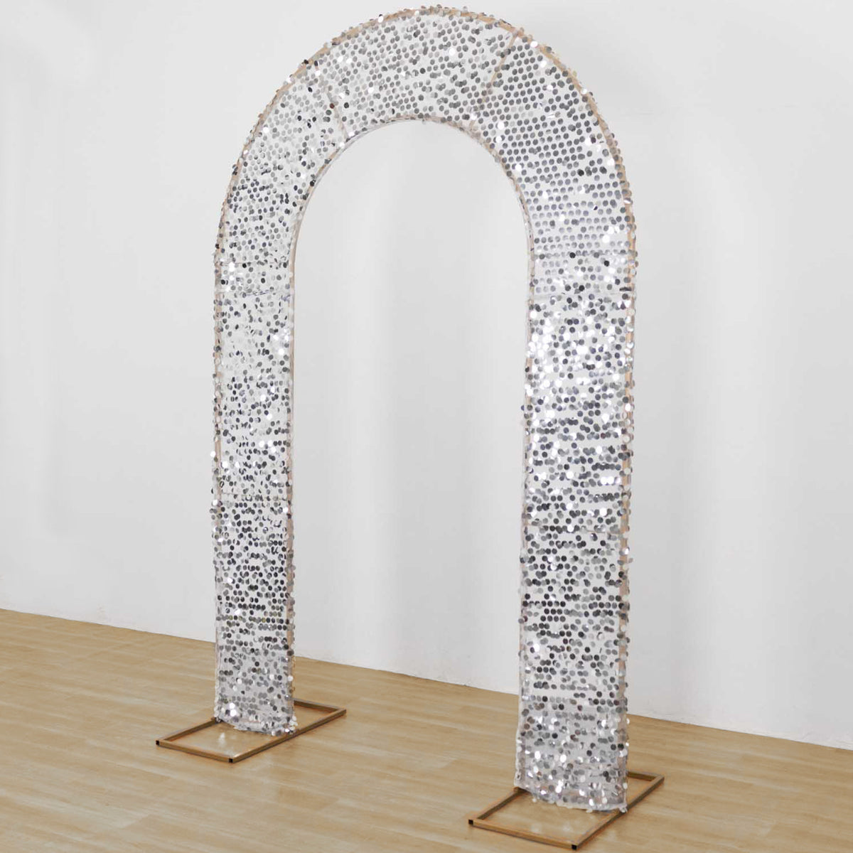 Open Backdrop Panel Big Payette Sequin Open Arch Backdrop Cover Fitted Arch Slipcover 8ft ...