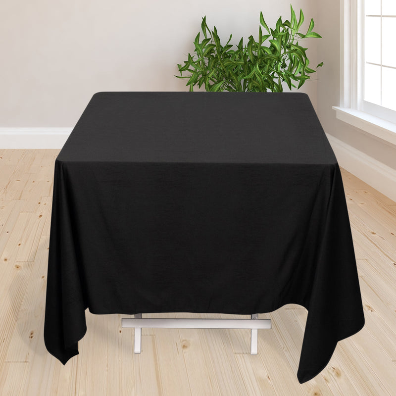 Premium Scuba Square Tablecloth, Wrinkle Free Polyester Seamless Tablecloth 70