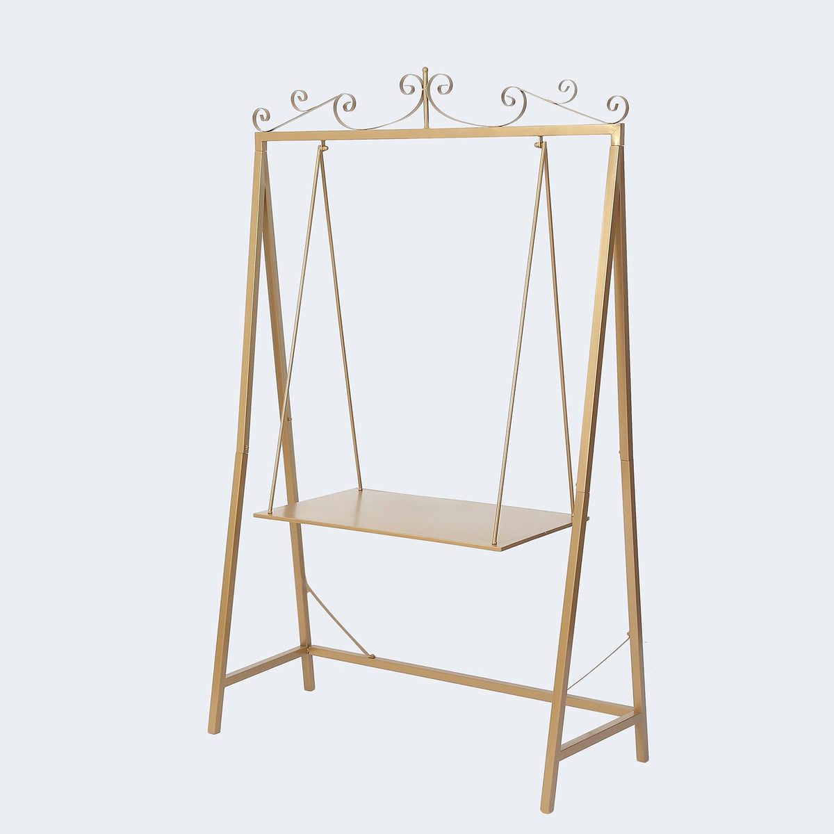 Swing Display Racks Gold Metal Swing Display Stand, Centerpiece Decoration Home Decor 6ft ...