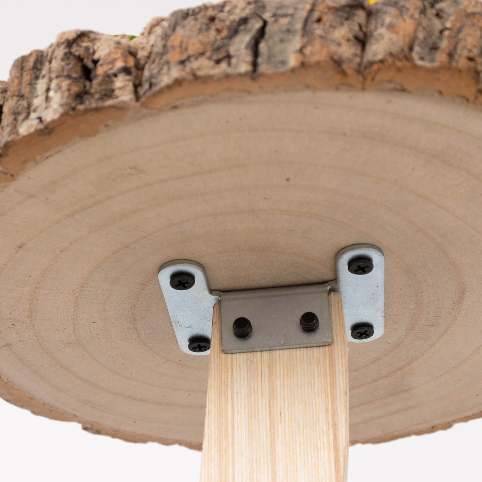 3-Tier Natural Rustic Wood Slice Pedestal Riser in Tree Branch Style ...