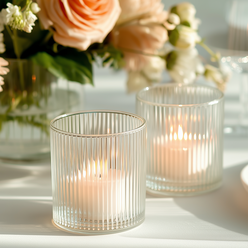 12 Pack Glass Votive Candle Holders – 2.5