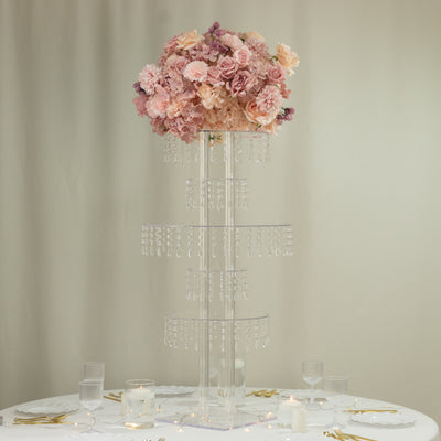 centerpiece stand, flower stand, display tower, acrylic display stand, floral stand, display stand, tiered centerpiece stand#color_parent