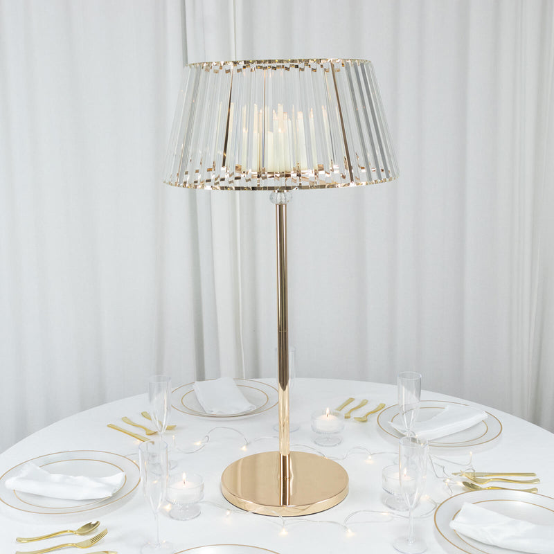 Gold Crystal Pendant Candle Holder 38