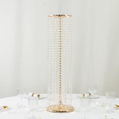 flower stand, centerpiece stand, flower vase, vase, metal flower stand, metal vase#color_gold