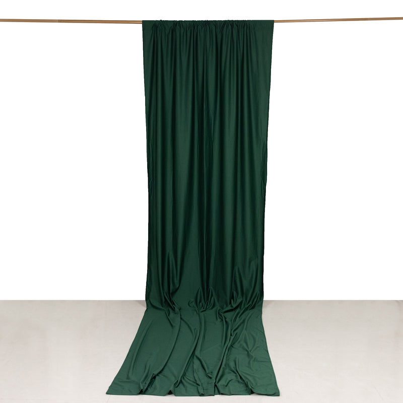 Scuba Polyester Backdrop Drape Curtain, Durable Flame Resistant Divider Panel Wrinkle Free With Rod Pockets - 5ftx14ft