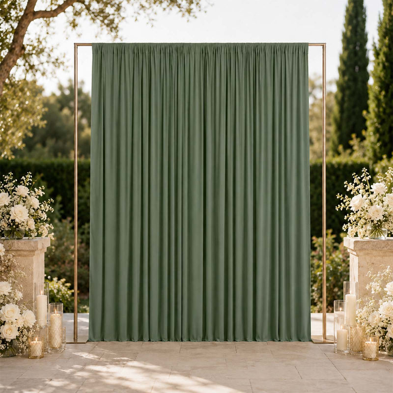 Spandex Backdrop Curtain 10ft x 12ft, 4-Way Stretch Wrinkle-Free Photo Booth Backdrop with Rod Pockets for Home & Events