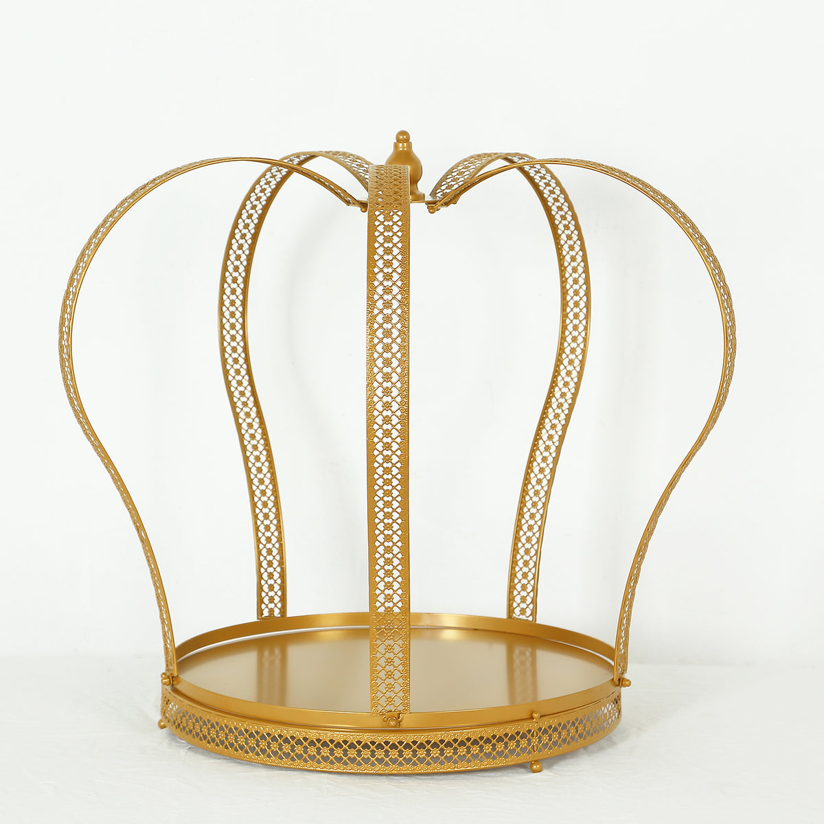 Gold Metal Crown Dessert Display Stand, Princess Tiara Cake Stand ...