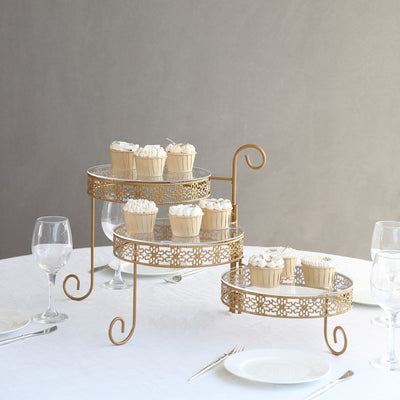 metal cake stand, gold cake stand, cake display stand, cupcake stand, tier cake stand#color_parent