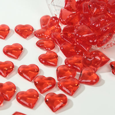 acrylic beads, decorative vase fillers, vase filler beads, table confetti, heart vase filler#color_parent