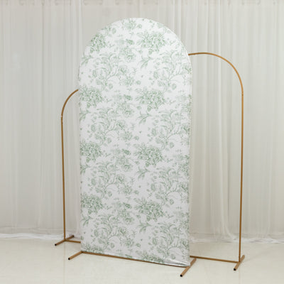 backdrop cover, fitted cover, chiara arch cover, spandex cover, arch cover, french toile backdrop cover#color_parent
