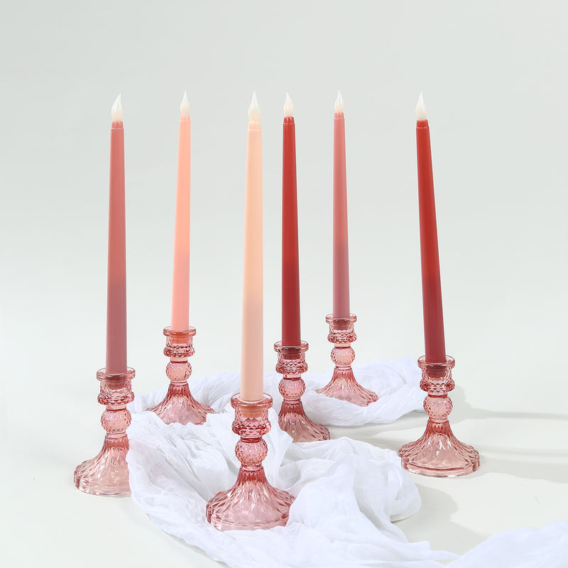 8 Pack LED Taper Candles, Flameless Battery Operated Flickering Candles