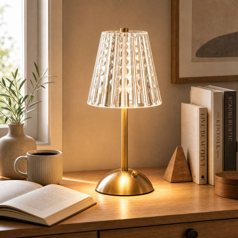 Gold Metal LED Table Lamp – 12