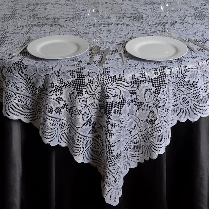 Lace Square Table Overlay - 90