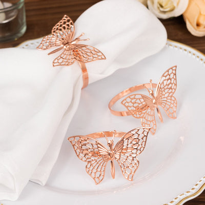 butterfly napkin rings, napkin ring holders, metal napkin rings, modern napkin holder, unique napkin rings#color_parent