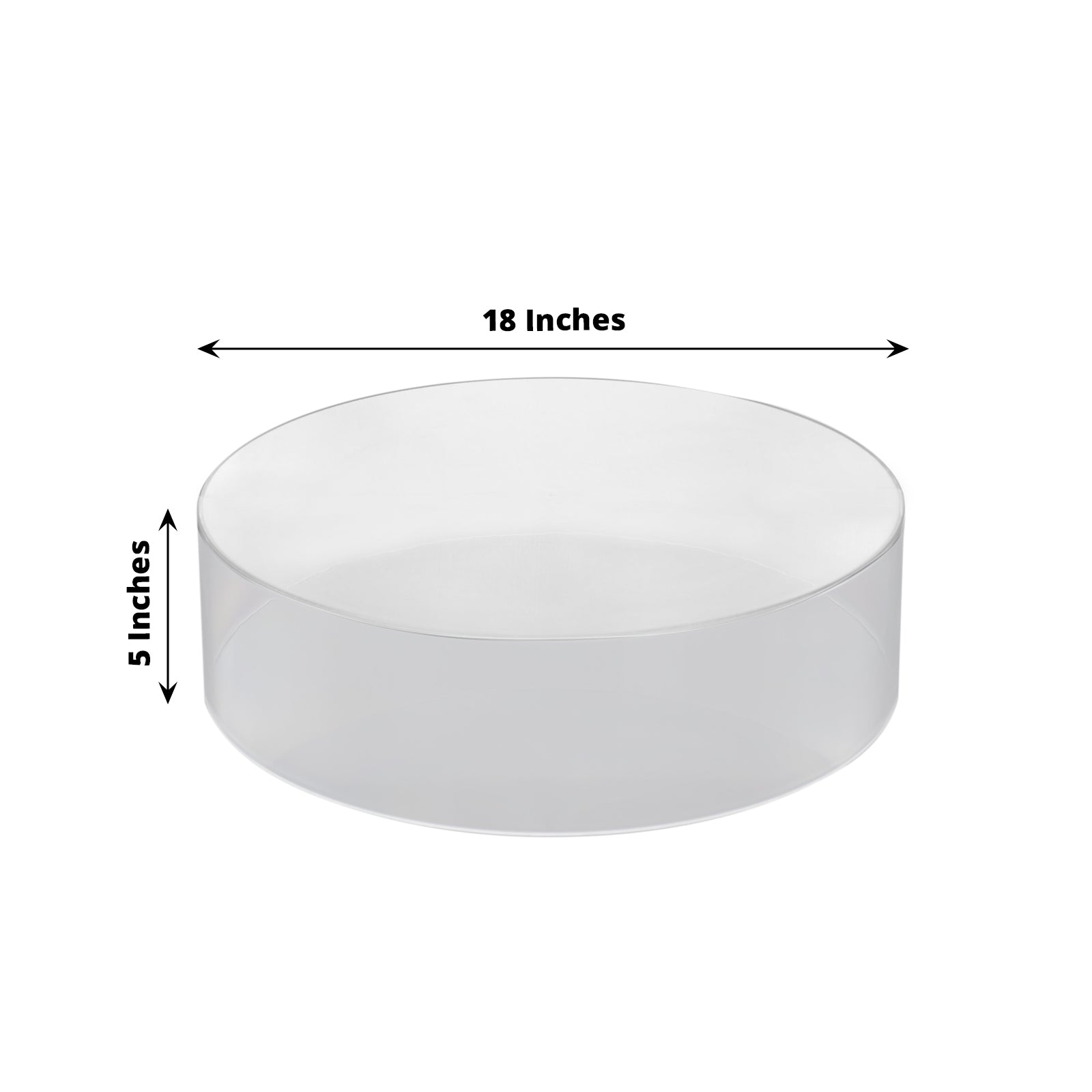 Round Clear Acrylic Pedestal Riser, Transparent Fillable Display Box ...