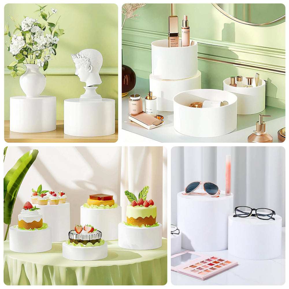 Set of 5 Acrylic Round Cake Stand Risers 4