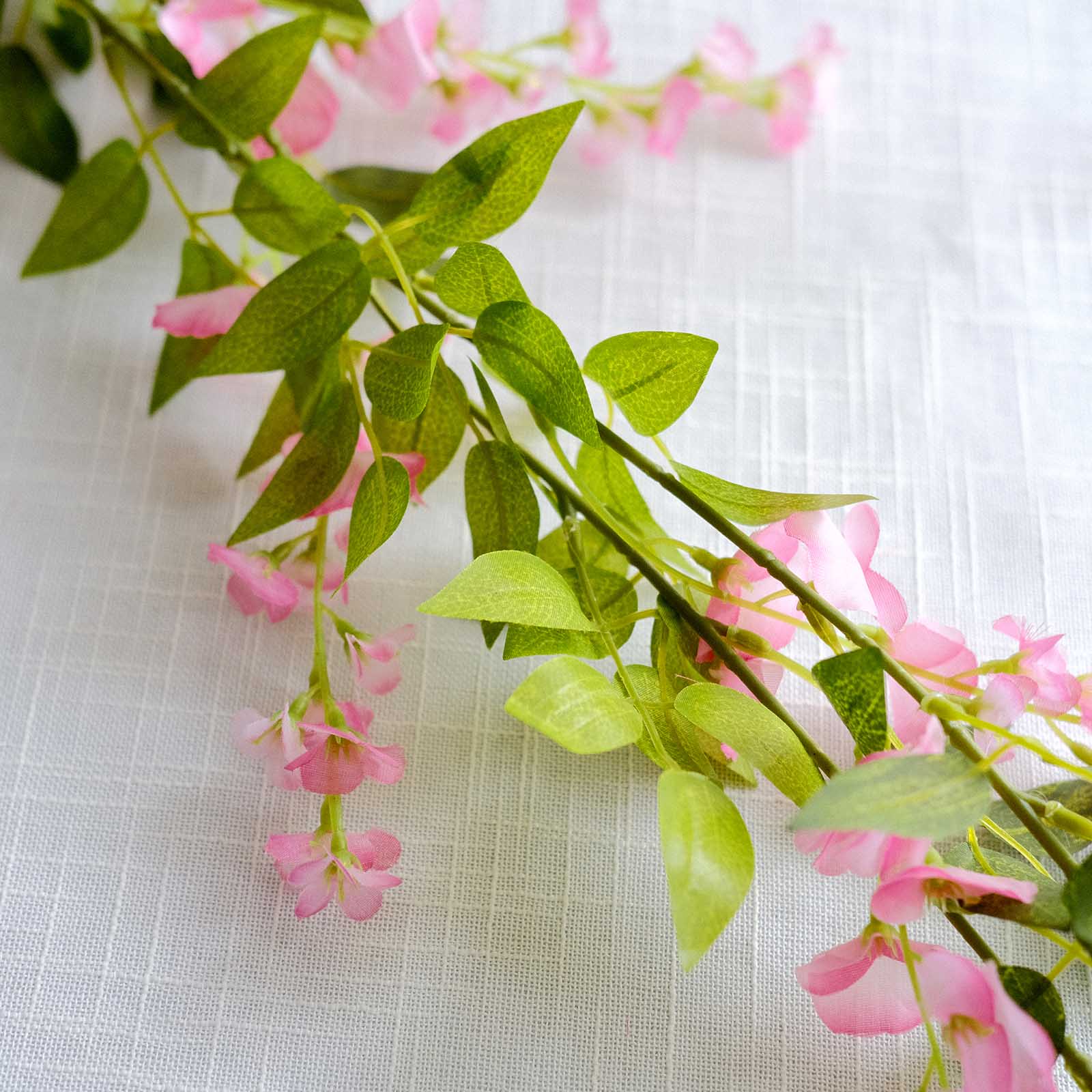 Silk Wisteria Flower Garland Hanging Vines, Artificial Floral Garland ...