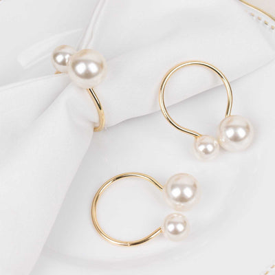metal, napkin rings, pearl napkin ring, napkin holder rings, table napkin rings#color_gold
