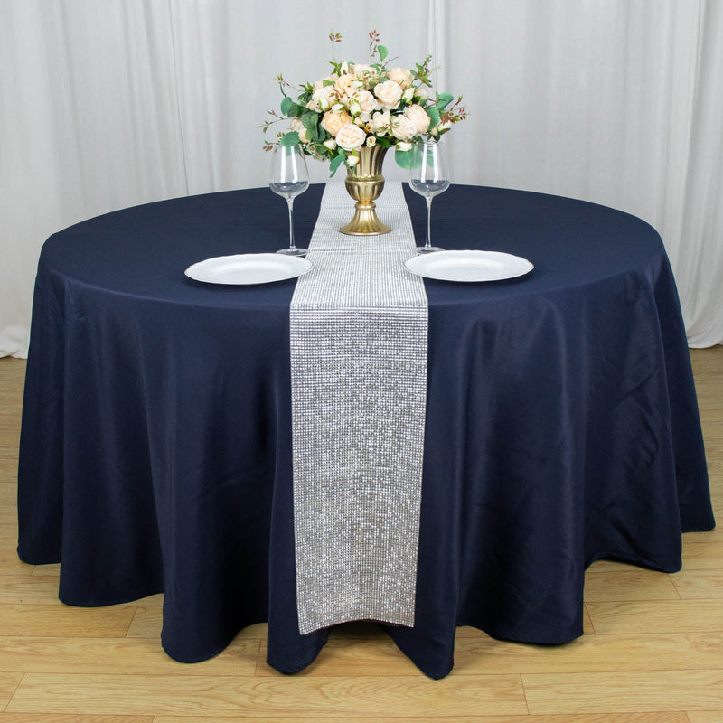 Shiny Crystal Rhinestone DIY Table Runner, Diamond Mesh Ribbon Bling Roll 10