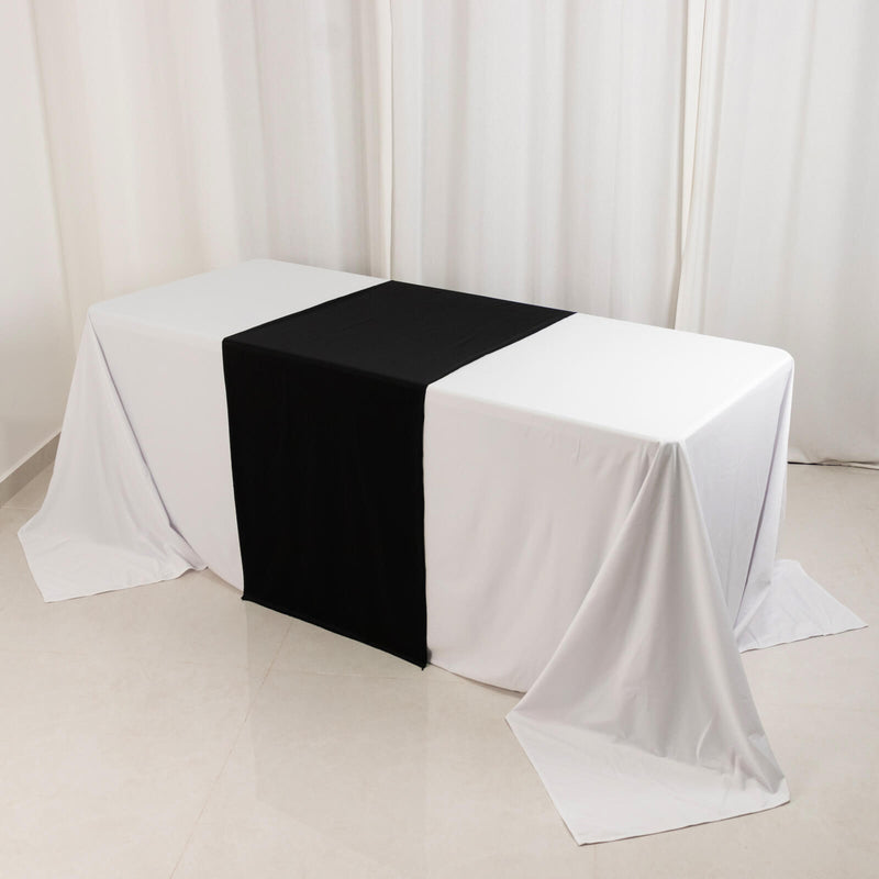 Premium Scuba Polyester Wide Table Runner, Wrinkle Free Dining Table Runner - 24