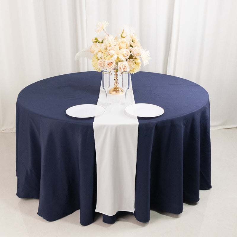 Premium Scuba Polyester Table Runner, Wrinkle Free Table Linen - 12